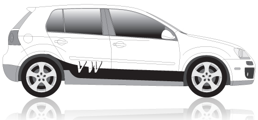 VW GTi 2006-2009 Door Strip
